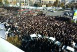 پیکر پاک شهدای مرزبانی حادثه ترورسیتی چالدران در شهرستان خوی تشییع شد