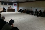 جلسه هماهنگی تجمع بزرگ اربعین حسینی با روئسای هیئات مذهبی در دفتر امام جمعه خوی برگزار شد