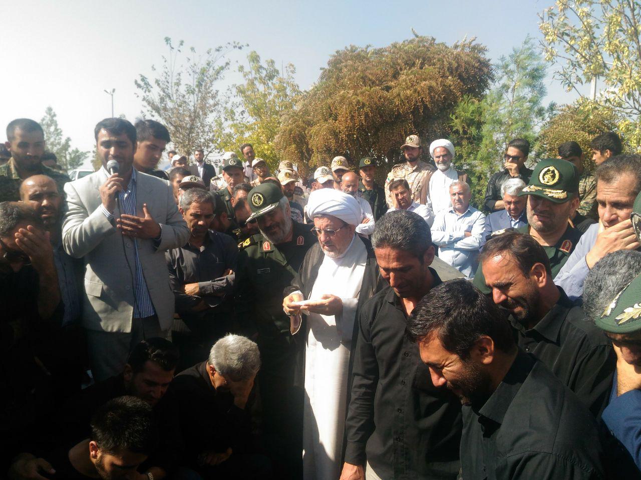 مراسم تشییع و خاکسپاری سردار هادی الهیارلو در خوی برگزار شد