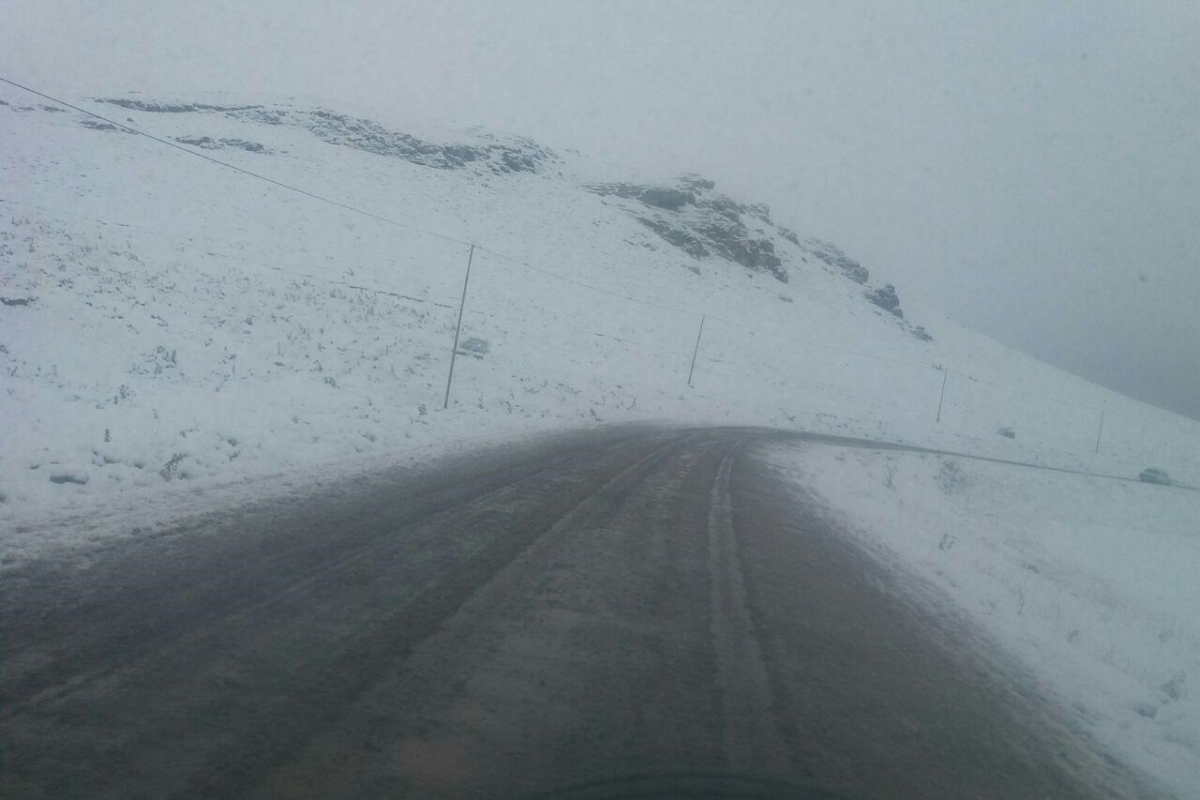 بارش برف پاییزی در شهرستان خوی