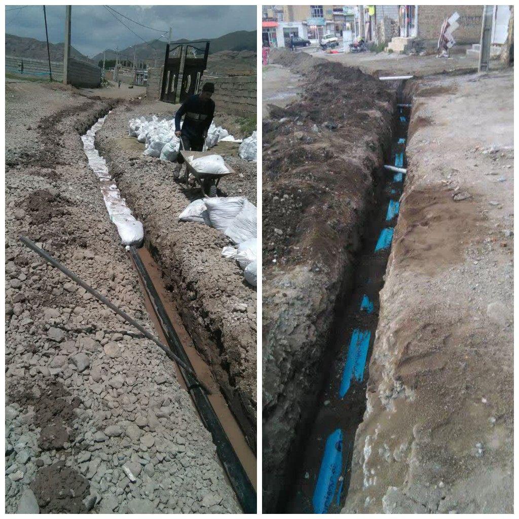 اصلاح ۹۷۰ متر از شبکه آبرسانی شهر قطور