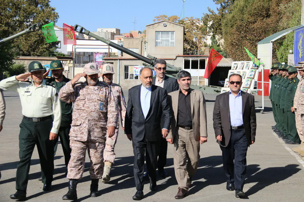 صبحگاه مشترگ نیروهای مسلح شهرستان خوی برگزار شد