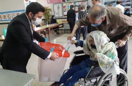 حماسه حضور مردم شهرستان خوی در پای صندوق های رای+گزارش تصویری
