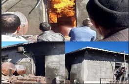 مدرسه دوکلاسه روستای شیوانکندی خوی دچار حریق شد