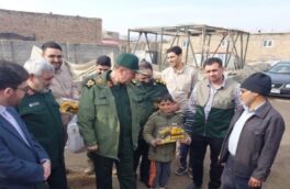 فرمانده سپاه شهدای استان آذربایجان غربی از مناطق زلزله‌زده خوی بازدید کرد