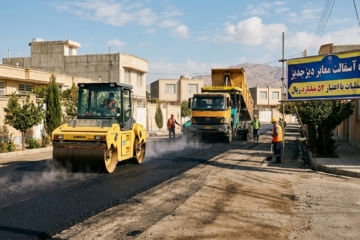 آسفالت معابر دیزج دیز با اعتبار ۵۲ میلیارد ریال آغاز شد